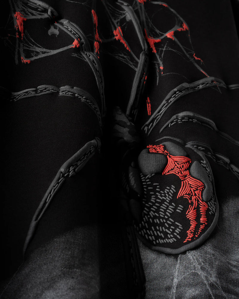 BLACK  SPIDER TEE
