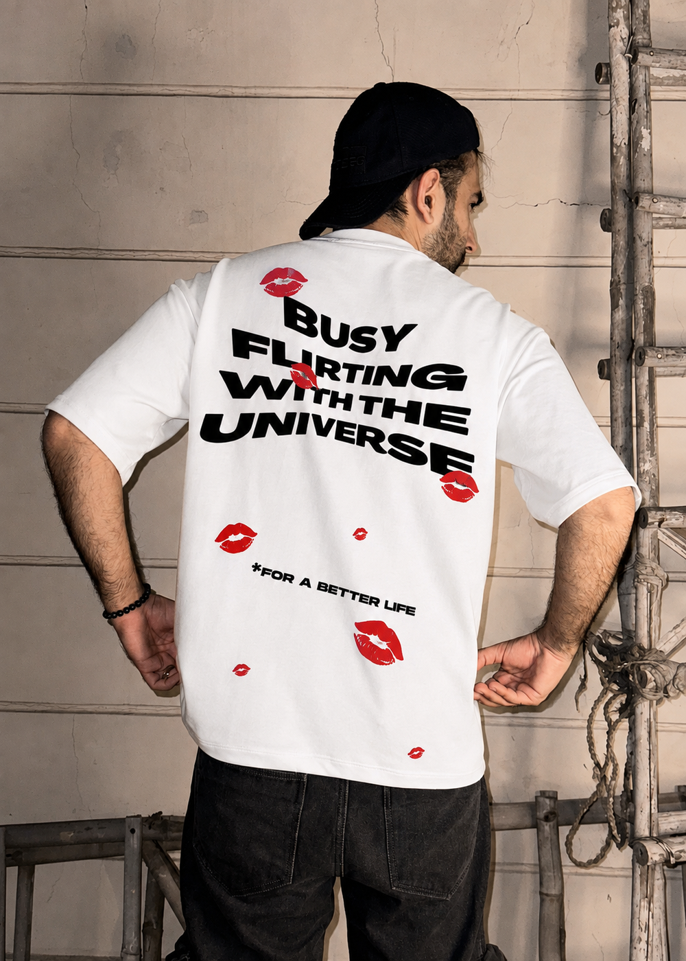 Red kiss Boxy Tshirt